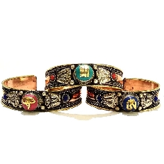 Pulsera de cobre y símbolos 2