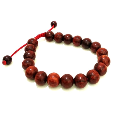 Pulsera de palo de rosa grueso- calidad