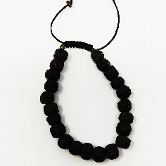 Pulsera de Rudraksa pulida