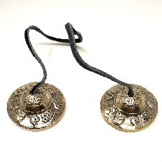 Tingsha pequeño bronce- calidad- 5 cms.