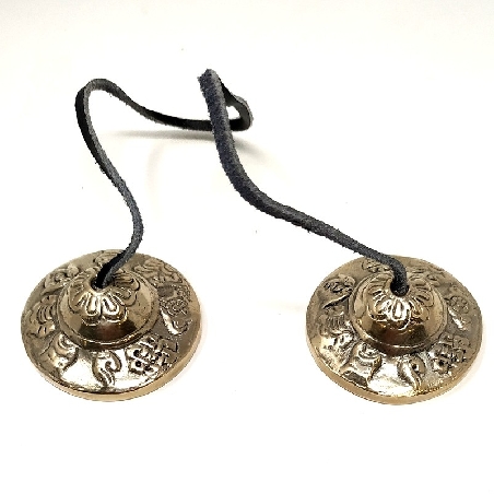 Tingsha pequeño bronce- calidad- 5 cms.