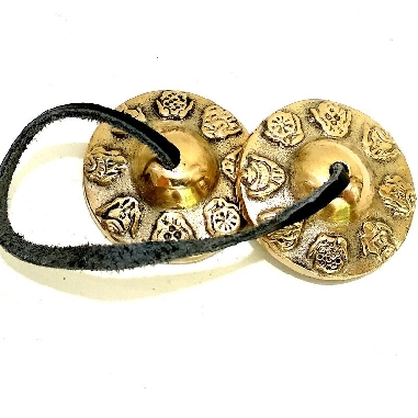 Tingsha pequeño bronce- calidad- 5 cms.