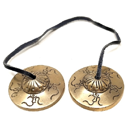 Tingsha pequeño bronce- calidad- 5 cms.