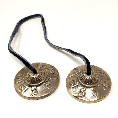 Tingsha pequeño bronce- calidad- 5 cms.