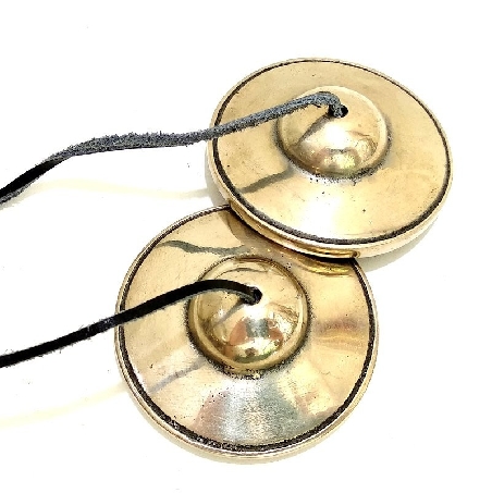 Tingsha grande plateado calidad- 7,8 cms.