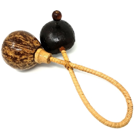 Maraca chamánica doble