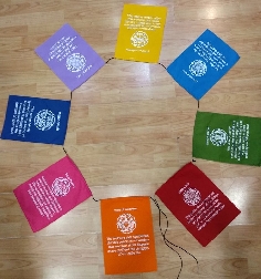 Banderas signos auspiciosos
