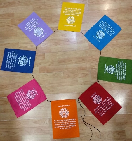 Banderas signos auspiciosos