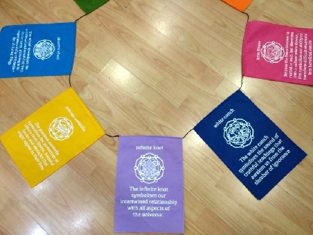 Banderas signos auspiciosos