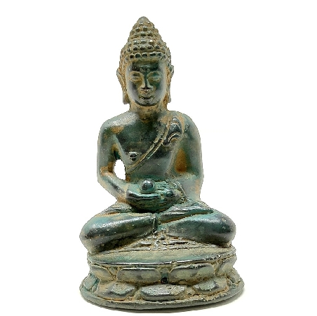 Buda metal dorado 6 cms.