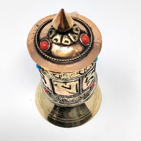 Rueda de oración con base "Om mane"