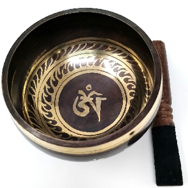 Cuenco torneado 1.000 grs negro-dorado