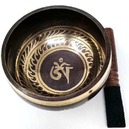 Cuenco torneado 1.000 grs negro-dorado