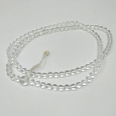 Mala de cuarzo natural de roca