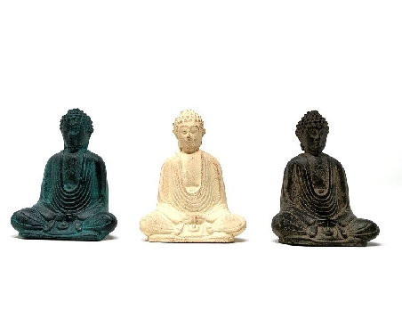 Buda Za zen piedra pequeño (10 cms.)