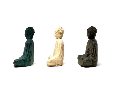 Buda Za zen piedra pequeño (10 cms.)