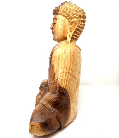 Buda de madera 40 cms. Dhyana mudra