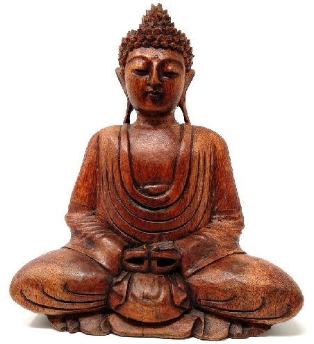 Buda de madera 40 cms. Dhyana mudra