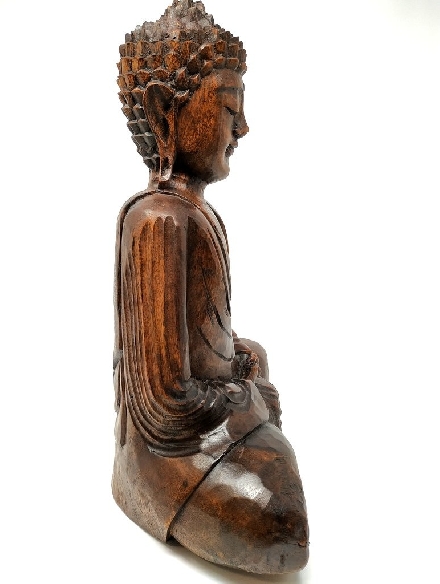 Buda de madera 40 cms. Dhyana mudra