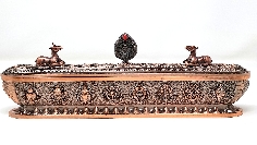 Incensario metal signos-mantra grande