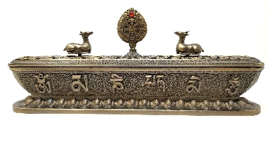 Incensario metal signos-mantra grande