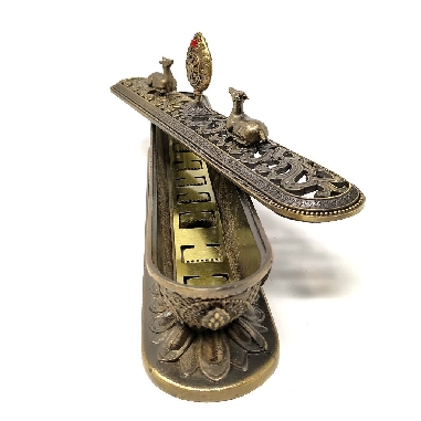 Incensario metal signos-mantra grande