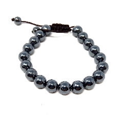 Pulsera de hematite elástica