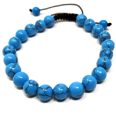 Pulsera de Howlita azul