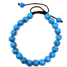 Pulsera de Howlita azul 2