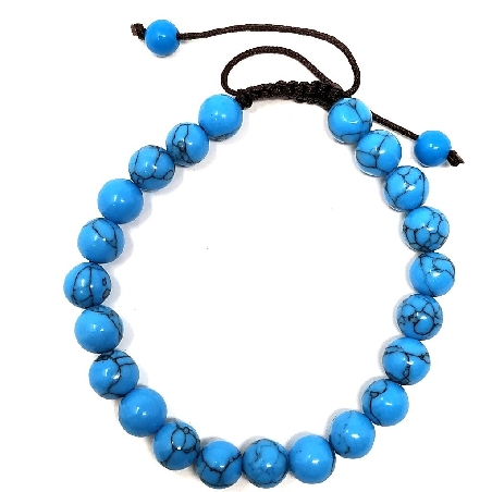 Pulsera de Howlita azul