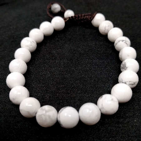 Pulsera de Howlita blanca