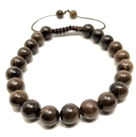 Pulsera de Jaspe Café