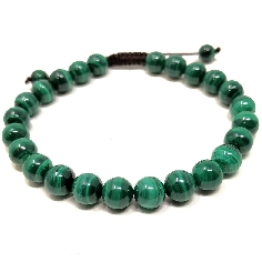 Pulsera de Malakita calidad 7 mms.