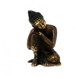 Buda bronce descansando 10 cms.