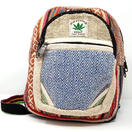 Mochila pequeña cañamo y algodón