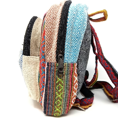 Mochila pequeña cañamo y algodón