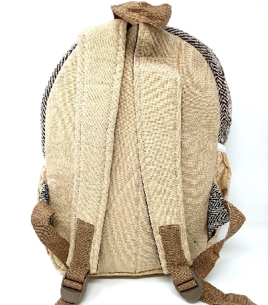 Mochila mediana cañamo y algodón