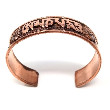 Pulsera de cobre "Om mane padme hum"