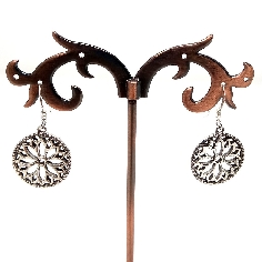 Pendientes de plata "Flor de loto"