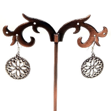 Pendientes de plata "Flor de loto"