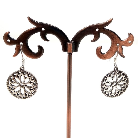 Pendientes de plata "Flor de loto"