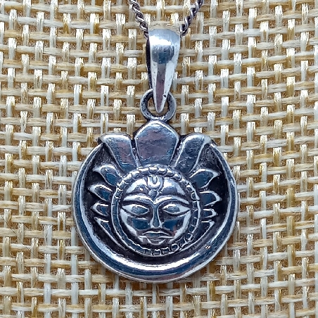 Colgante de plata Sol y Luna