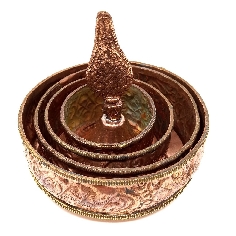 Mandala cobre 10 cms. diametro