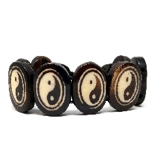 Pulsera hueso Yin Yang