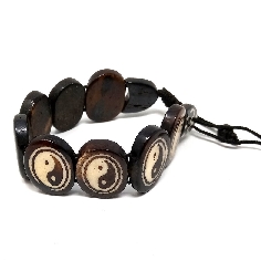 Pulsera hueso Yin Yang 2