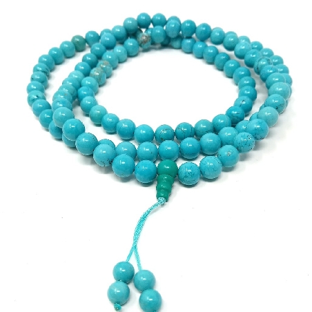 Mala de Howlita/turquesita
