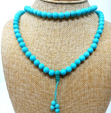 Mala de Howlita/turquesita