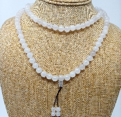 Mala de cuarzo blanco 2