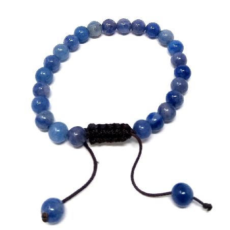 Pulsera de aventurina azul 6 mms