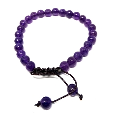 Pulsera de amatista 6 mms.